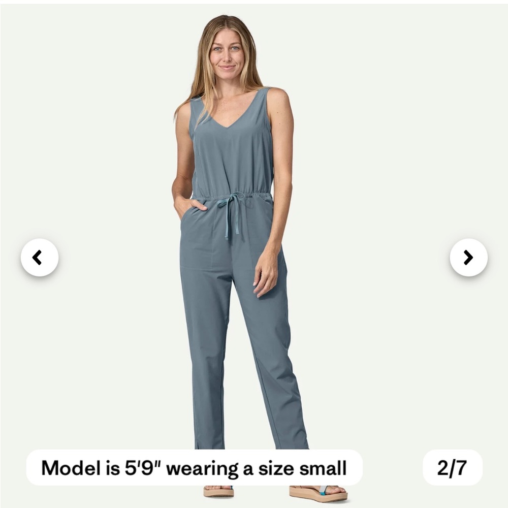 Patagonia Women’s Fleetwith Jumpsuit size S light plume grey